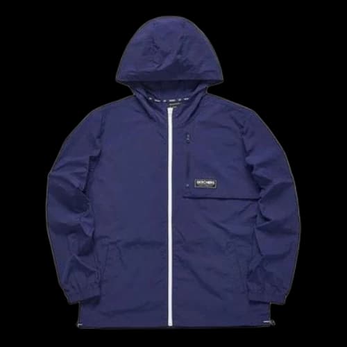 Skechers Hooded Windbreaker Lightweight Thin Casual Jacket 'Blue White'