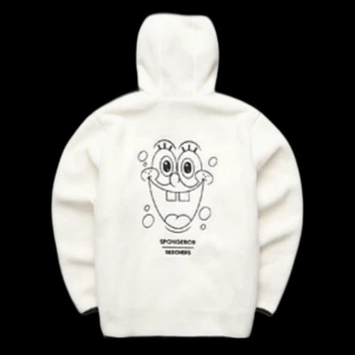 Skechers x SpongeBob SquarePants Warm Hooded Jacket 'White Pink Black'