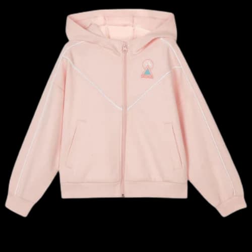 (GS) Skechers Casual Series Letter Printed Knitted Jacket 'Pink'