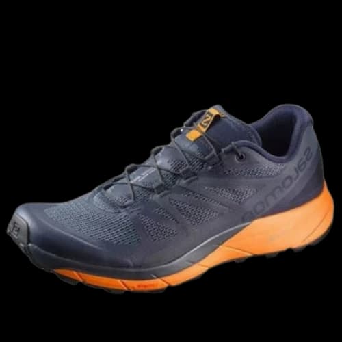 SALOMON Sense Ride Trail Running Shoes 'Navy Blazer Bright Marigold Ombre Blue'