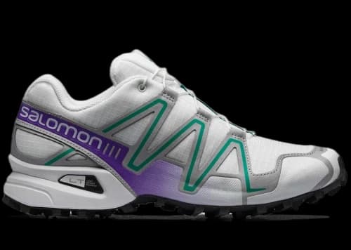 Salomon Speedcross 3 White Silver Purple Green