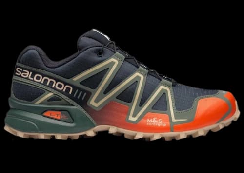 Salomon Speedcross 3 Mood Indigo Balsam Green Red Orange