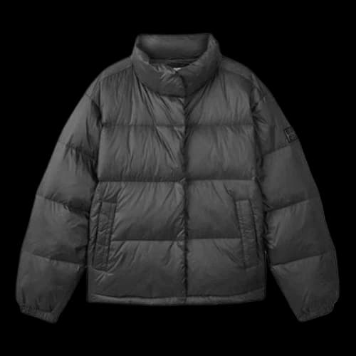 Skechers Short Down Jacket 'Black Blue White' (Women's)