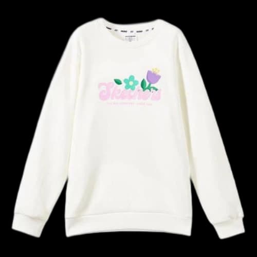 (GS) Skechers Graphic Hoodie 'White Blue'