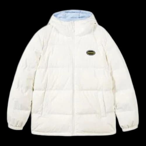Skechers Hooded Leisure Reversible Down Jacket 'White Blue'