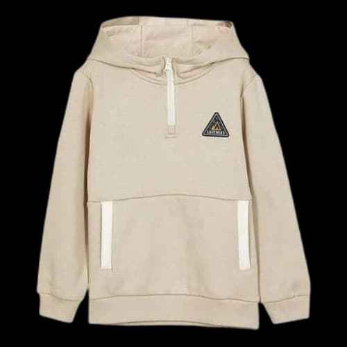 (GS) Skechers Casual Graphic Hoodie 'Beige White'