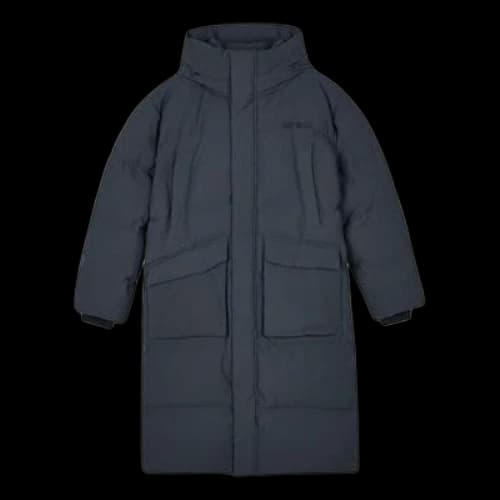 Skechers Woven Long Down Jacket 'Grey'