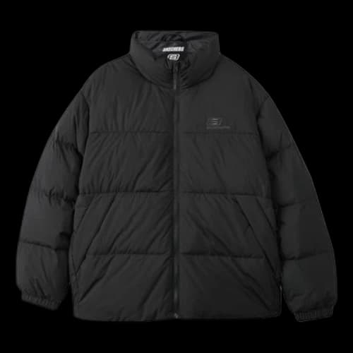 Skechers Fashion Logo Printed Down Jacket 'Black'