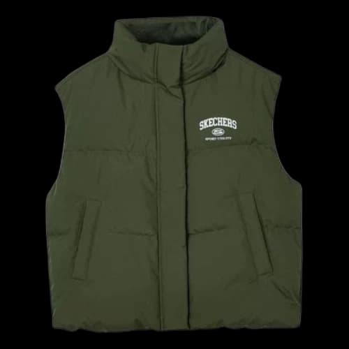 Skechers Casual Down Vest 'Green' (Women's)