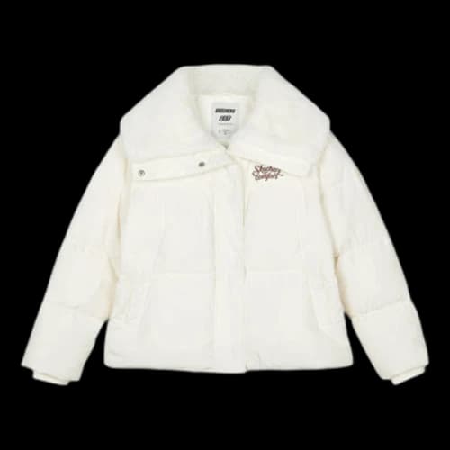Skechers FASHION Letter Printed Down Jacket 'White' (Women's)