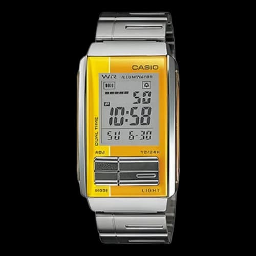 CASIO Quartz Movement Resin Case Silver Dial Waterproof Watch Analog