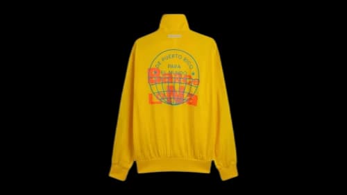 adidas x Bad Bunny DtMF Tour Barcelona Firebird Track Jacket Eqt Yellow