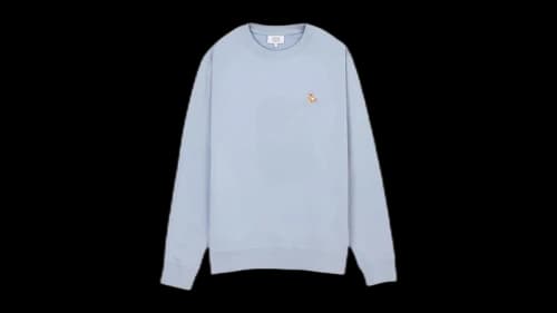 Maison Kitsune Chillax Fox Sweatshirt Blue