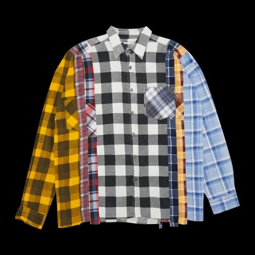 Needles 7 Cuts Wide Flannel Shirt 'Multicolor'