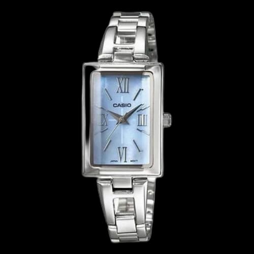 CASIO Large Series Watch Case Silver Strap 50m Waterproof 20mm Quartz Movement