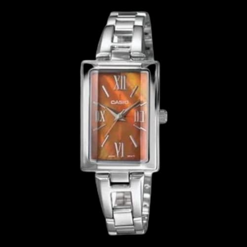 CASIO Large Series Watch Case Silver Strap 50m Waterproof 21mm Quartz Movement