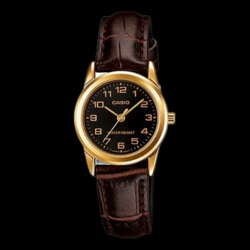 CASIO Quartz Waterproof Black Dial Black Analog