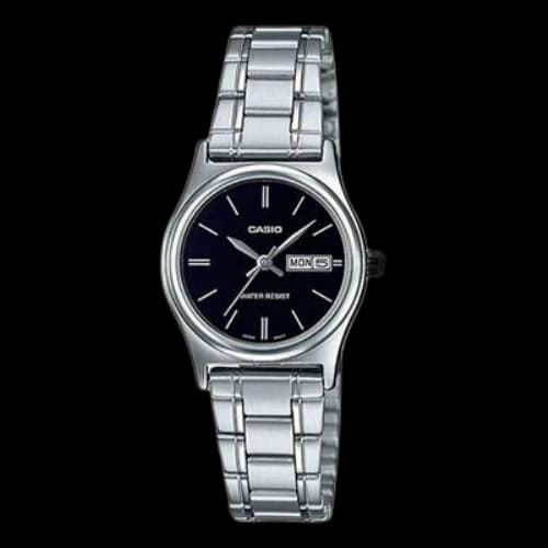 CASIO Quartz Waterproof Stainless Steel Strap Black Analog