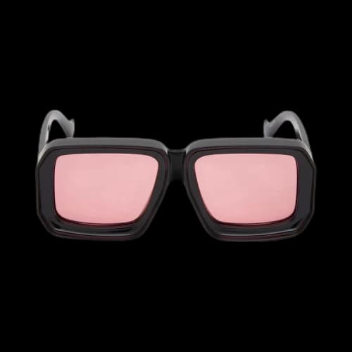 Loewe Acetate Sunglasses 'Shiny Black/Violet'
