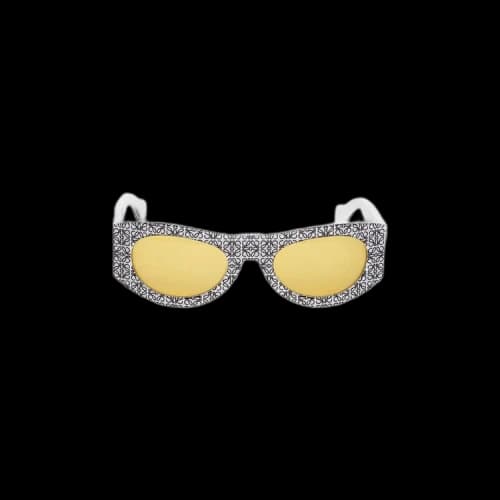 Loewe Monogram Sunglasses 'White/Yellow'