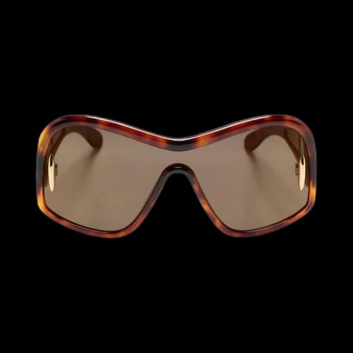 Loewe Square Mask Sunglasses 'Dark Havana/Brown Mirror'