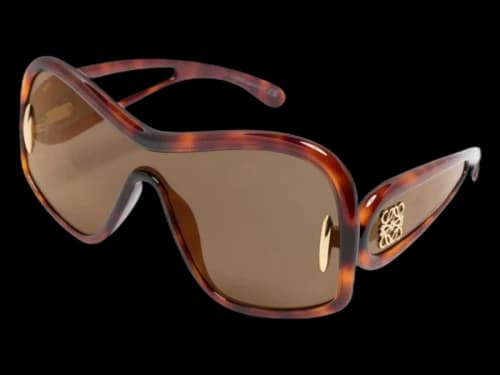 LOEWE Square Mask Sunglasses Brown Mirror (LW40131I 52G)