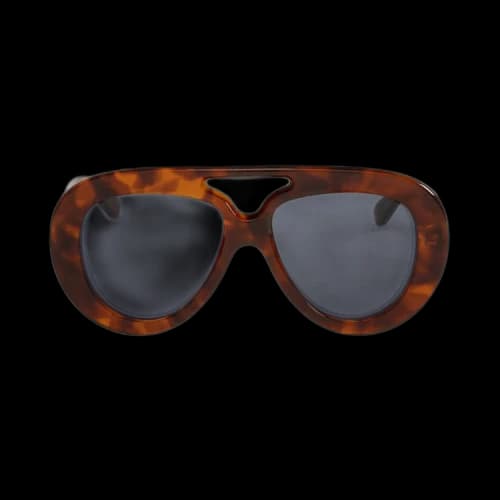Loewe Curvy Sunglasses 'Blonde Havana/Blue'