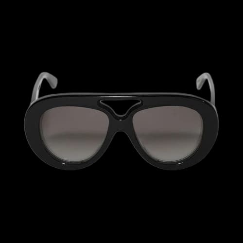 Loewe Shield Sunglasses 'Shiny Black/Gradient Smoke'