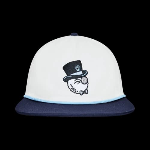 Malbon Bettinardi Gangster Buckets Snapback 'White'