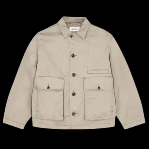 Lemaire Satin Boxy Blouson 'Light Taupe'