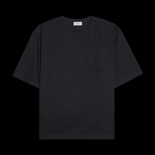 Lemaire Button Neck Shirt 'Black'