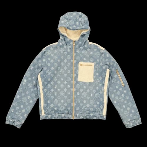 Casablanca Cashmere Terry/Denim Reversible Jacket 'Blue'