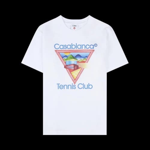 Casablanca Tennis Club Icon Printed T-Shirt 'White'