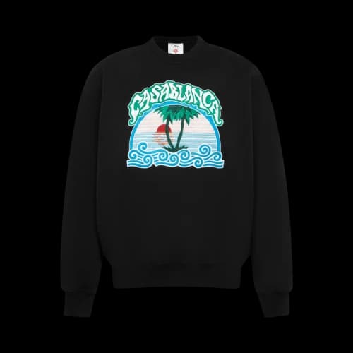 Casablanca Embroidered Classic Sweatshirt 'Black'