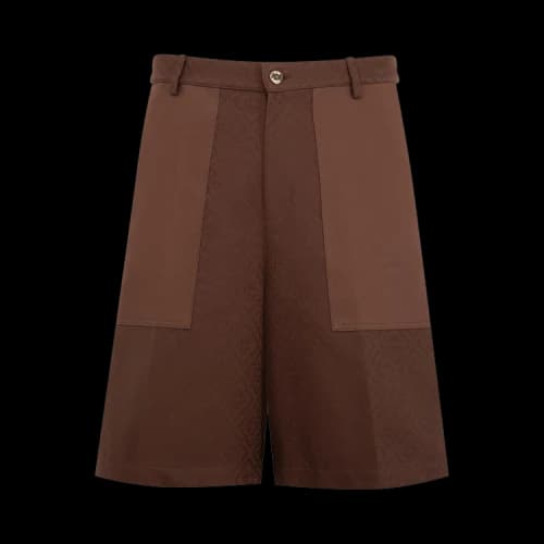 Casablanca Monogram Cargo Shorts 'Monogram Canvas Dark Brown'