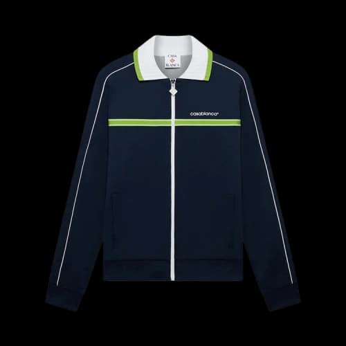 Casablanca Round Pique Track Jacket 'Navy'