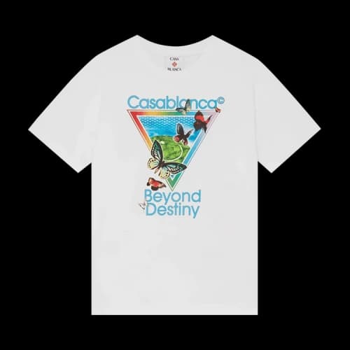 Casablanca Tennis Club Icon Beyond Destiny T-Shirt 'White'