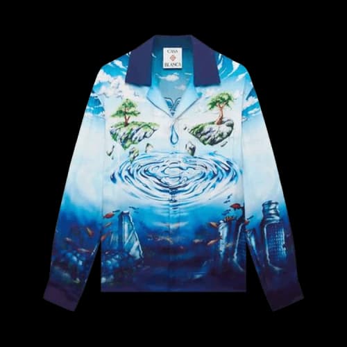 Casablanca Cuban Collar Long-Sleeve Shirt 'Lost Atlantis'