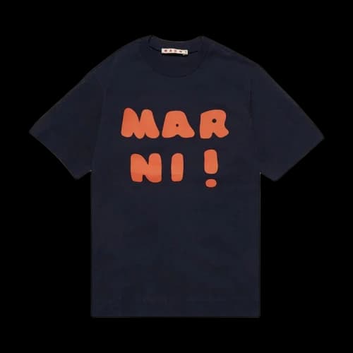 Marni Kids Logo Printed Tee 'Black'