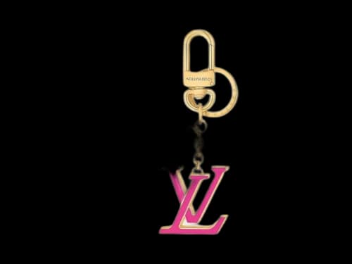 Louis Vuitton x Takashi Murakami LV Iconic Monogram Multicolor Key Holder Pink
