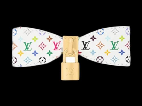 Louis Vuitton x Takashi Murakami Monogram Multicolor Bow Barette White Multicolored