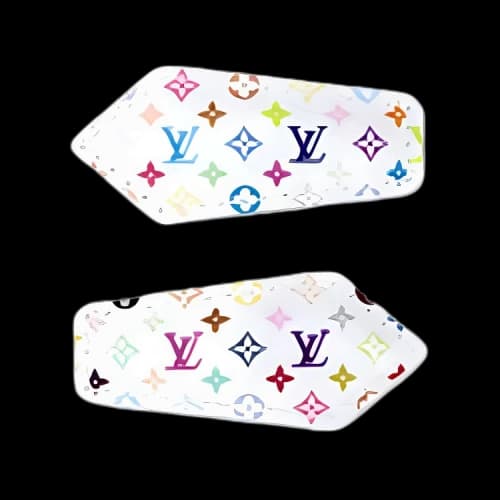 Louis Vuitton x Takashi Murakami Monogram Multicolor LV Backstage Hair Clips White Multicolored