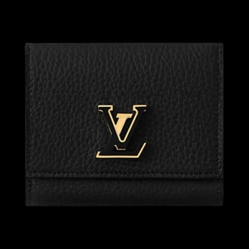Louis Vuitton Capucines Tiny Wallet 'Black Taurillon Leather'
