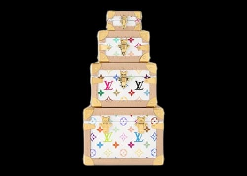 Louis Vuitton x Takashi Murakami Malle Pyramide White