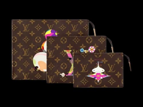 Louis Vuitton x Takashi Murakami Trio Toiletry Pouch Monogram