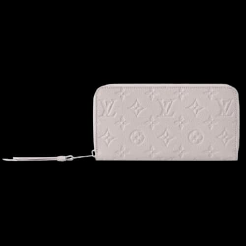 Louis Vuitton Zippy Wallet 'Brume Gray Monogram Embossed Empreinte Cowhide Leather'
