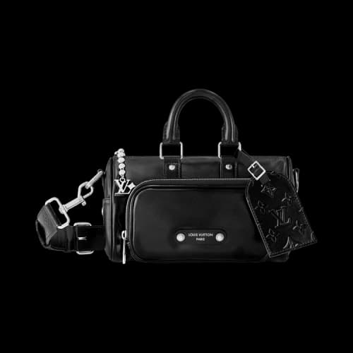 Louis Vuitton Keepall Cargo BandoulièRe 25 'Black Calf Leather'