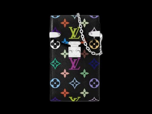 Louis Vuitton x Takashi Murakami Phone Pouch Metis Black Multicolored