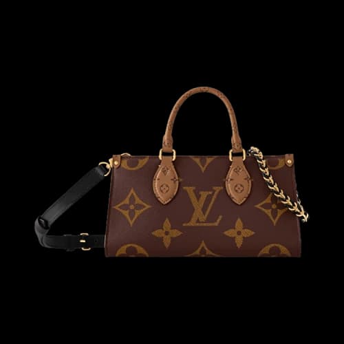 Louis Vuitton Onthego East West Chain 'Brown Giant Monogram/Brown Monogram Reverse Canvas'