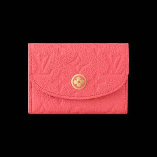 Louis Vuitton Rosalie Coin Purse 'Sweet Coral Monogram Embossed Empreinte Cowhide Leather'